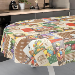 Ostara &otilde;lilina laudlina pestav &otilde;lilina aialina v&auml;ljas siseruumides ovaalne 240 x 140 cm l&otilde;igatud servaga