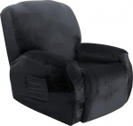 MIFXIN Jacquard Recliner Covers, 4 tk komplekt, Stretch pol&uuml;estrist Spandex Slipcover, tugitooli kate elutoa jaoks, pestav m&ouml;&ouml;bli kaitsja Lazy Boys ja elektriliste toolide jaoks (tumehall 3)