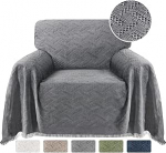 Puuvillane diivan Slipcovers R&auml;tik Diivan Covers Geomeetriline diivan Cover M&ouml;&ouml;bli lemmikloomade kaitsja Stiilne viskab Sectional diivan Diivan Diivan katted lemmikloomadele (71 x 92 tolli, Hall)