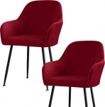 Elastne Velour s&ouml;&ouml;gitoa toolide katted koos k&auml;etoedega - pestavad slipcovers s&ouml;&ouml;gitoa toolidele, venivad tooli kaitsjad kontorisse, k&ouml;&ouml;ki, elutuppa, hotelli ja banketti (veinipunane, 2 komplekti)
