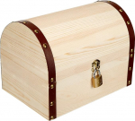 Glorex 6 2003 350 aardelaegas m&auml;nnipuidust lossiga, umbes 27 x 18 x 20 cm, FSC segu, looduslik aardelaegas maalimiseks, liimimiseks ja kaunistamiseks.