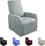 Tugitooli kate, Stretch Cover for Recliner Chair, T&auml;ielik tugitooli kaitsja, veekindel, pritsmekindel, elastne tugitooli kate, l&otilde;&otilde;gastav tool, TV tool (helehall)