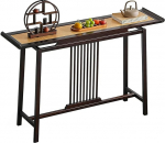 Hiina stiilis konsool kitsas pikk rotangist k&uuml;ljelaud Sissep&auml;&auml;s diivanilaud elutuba fuajee koridoris