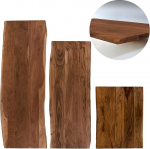 Puidust lauaplaat 80 x 60 cm, tahke akaatsiapuu 26 mm, p&auml;hklipuu v&auml;rvi, puukantplaat k&uuml;ljelauale, kohvilaudadele ja &ouml;&ouml;kapile.