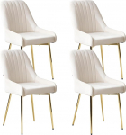 Sepnine s&ouml;&ouml;gitoa toolid 4 k&ouml;&ouml;gitoolist koosnev komplekt Kaasaegne polsterdatud tool s&ouml;&ouml;gitoa toolid metalljalgadega, sametist s&ouml;&ouml;gitool, ergonoomilised s&ouml;&ouml;gitoolid