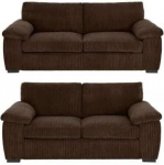 3+2-kohaline diivanikomplekt - kaasaegne ja mugav elutoa m&ouml;&ouml;bel (pruun 3+2-kohaline)