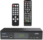 APM Full HD 1080p TNT dekooder, H.265 HEVC TNT tuuner, lihtsustatud kaugjuhtimine, DVB-T2 DVB-C demodulaator HDMI-pordid, SCART, USB, Koax.Freie terrestrische Kan&auml;le Prantsusmaa Deutschland Hispaania, 428002