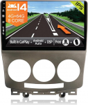 JOYX Android 14 autoraadio sobib Mazda 5 (2005-2010) - [4G+64G] - Sisseehitatud DSP/Carplay/Android auto - LED tagurduskaamera tasuta - 2.5D 9-tolline - 4G WiFi Bluetooth 5.0 juhtrattaga