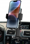 woleyi auto mobiiltelefoni hoidja CD-pesa, mobiiltelefoni autohoidja CD-pesa teleskoopvarrega ja 360&deg; p&ouml;&ouml;ramisega, auto CD-pesa mobiiltelefoni hoidja iPhone 15 Pro Max Plus 14 13, Samsung, Huawei,