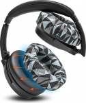 WC SweatZ QuietComfort - patenteeritud Gym Sweat k&otilde;rvapadjad Bose QuietComfort 35 & 35ii, QC45/SE/QuietComfort 2023 ja muud, valmistatud Wicked Cushions poolt | Geo Grey