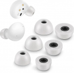 Vahuk&otilde;rvaklapid Samsung Galaxy Buds2 Pro jaoks, &uuml;lim mugavus ja vankumatu sobivus Memory Foam Tips hallidega