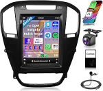 8 Core 4G + 64G Wireless Carplay Android autoraadio Opel Insignia Buick Regal 2009-2013 9,7-tolline autoraadio koos Android auto GPS navigatsiooniga WiFi peeglilink Bluetooth FM/RDS/DSP EQ/USB/SWC tagumine vaade