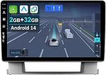 9-tolline Android 14 autoraadio Opel Astra J/Buick Excelle 2 2009-2017 juhtmevaba Apple CarPlay Android autode peeglilink GPS navigatsiooniga Bluetooth 5.0 WiFi USB Navi FM + tagurduskaamera