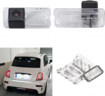 &Ouml;ise n&auml;gemise HD tagumise vaate kaamera asendamine Fiat Abrath 500 595 695 500C 595C 695C Rockstar Cabrio / Cabrio / Sport Lounge Pop Lounge Hatchback / Diisel Hatch / Elektrimootor Hatch / Bensiin Hatch