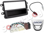 Sound-way 1 DIN autoraadio esik&uuml;lg, raadio raam, ISO &uuml;henduskaabel, antenniadapter, &uuml;hildub Dacia Duster, Sandero mudelitega