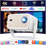 Nutikas projektor 4K [Netflix Official & Electric Focus] YOTON Y7 projektor 1080P Full HD 23000L WiFi Bluetooth, Auto Keystone Correction 50% Zoom videoprojektor kodukino