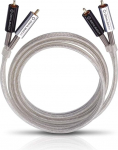 Oehlbach Silver Express Stereo RCA kaablikomplekt CD-m&auml;ngijatele ja v&otilde;imenditele Spofc & topelt varjestus 1,5 m - h&otilde;bedane
