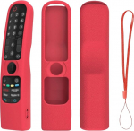 Silikon-Schutzh&uuml;lle f&uuml;r LG MR21GA MR21GC Fernbedienung [sto&szlig;fest] Anti-Rutsch-Schutzh&uuml;lle f&uuml;r LG MR22GA MR22GN MR23GA MR24GN Magic Remote 2021-2024 H&uuml;lle Sleeve Holder Protector Skin - Not Glow Red