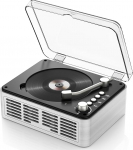 Kaasaskantav Bluetooth CD-m&auml;ngija koos puldiga - Timzeit White Retro CD-m&auml;ngija koos HiFi Sound k&otilde;lariga A-B Playback lastele FM-raadio toetus k&otilde;rvaklapipesa USB/AUX koju