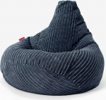 Lounge Pug, Gaming Bean Bag Chair Cord Navy Blue