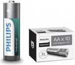 Philips MN1500 LR6 AA t&ouml;&ouml;stuslikud patareid - h&otilde;bedane/hall/t&uuml;rkissinine (10 tk)