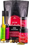Hallingers For Valentine's Day - Pink XXL - Valentine's Day Gift Set Chocolates Spice Olive Oil Raspberry Vinegar & Chocolate for Love (Bag) - Gift in Summer & as a Perfect Barbecue Gift | New