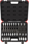 Gedore Red Set of Hex Screwdriver Bits, 1/2 Inch Drive, 30 Pieces