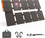 FlexSolar 100 W Solar Panel Foldable DC/QC 3.0 USB-A & PD3.0 USB-C Solar Charger Monocrystalline Solar Cell for Camping, Garden, Zip, Smartphone