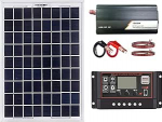 CHRISK 1000W fotogalvaaniline p&auml;ikesepaneelide elektris&uuml;steem 30A40A50A60A Solar Controller Wechselrichter 1000W Solar -Leistungssystem Set,50A