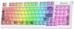 ZIYOU LANG &times;FREEWOLF M95 L&auml;bipaistev membraan klaviatuur, juhtmega m&auml;nguklaviatuur RGB taustavalgustusega, 96 vaikset klahvi mehaanilise kirjutamise tunnetusega, 26-klahviline anti-ghosting