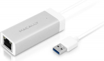 Macally U3GBA alumiiniumist USB 3.0 Gigabit Ethernet adapterile