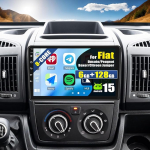 6G + 128G 8 Core CAMECHO Android 13 autoraadio Fiat Ducato3 / Peugeot Boxer / Citroen Jumper koos Navi Carplay Android autoga, 2 DIN raadio 9-tollise puuteekraaniga Bluetooth RDS FM WiFi + tagurdamine