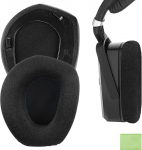 Geekria QuickFit Velour k&otilde;rvapadjad Sennheiser RS165 RS175 HDR165 HDR175 RS185 HDR185 RS195 HDR195 k&otilde;rvaklappide asendusk&otilde;rvaklapid (plastmassist r&otilde;ngas)