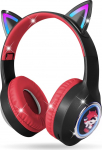 AXFEE Bluetooth k&otilde;rvaklapid lastele, Bluetooth 5.3 Over-Ear k&otilde;rvaklapid LED tuledega, traadita/juhtmega, 99 DB, kokkupandavad laste k&otilde;rvaklapid arvutisse, mobiiltelefoni, &otilde;ppimiseks, reisimiseks