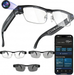 AI brille mit kamera Blaulichtfilter, 1200P HD-Aufl&ouml;sung Bluetooth Smart Glasses Sprach&uuml;bersetzung ki Brille mit Kamera Videoaufnahme Musikwiedergabe AI Intelligente Erkennung fur Arbeiten Reisen