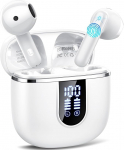Juhtmevabad k&otilde;rvaklapid, Bluetooth 5.4 Kopfh&ouml;rer mit 3D Bass Stereo, Bluetooth k&otilde;rvaklapid koos 4 ENC m&uuml;ravastase mikrofoniga, 40H Ultraleicht In-Ear Bud IP7 Wasserdicht