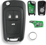 ID46 Chip 433 MHz 3 nuppu Opel Vauxhall Astra J v&otilde;ti Opel Key Insignia jaoks Opel Insignia 2012 v&otilde;ti Opel Astra kaugjuhtimispuldi v&otilde;ti koos v&otilde;tmer&otilde;ngaga