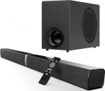 GarageRock Soundbar mit Subwoofer f&uuml;r TV Ger&auml;te, 120W 2-in-1 Soundbar TV Heimkino Soundsystem, 1 komplekt Sorround Sound System mit Deep Bass&Lautst&auml;rkesteigerung&3 EQ Modi, Bluetooth 5.3/ARC/Opt/AUX