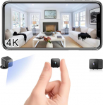 1080P minikaamera, siseruumide valvekaamera, WiFi kaamera, otse&uuml;lekanne, mobiiltelefonirakendus, kaamerad suure mahutavusega 1200 mAh aku, liikumisandur, &ouml;ine n&auml;gemine SD/pilve salvestusruumiga