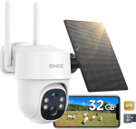 GNCC 4G LTE p&auml;ikesepaneeliga v&auml;livalvekaamera koos SIM-kaardiga, 2K 3MP kaamera j&auml;lgimine v&auml;ljas ilma WLAN v&auml;liakuta, 355&deg;/90&deg; p&ouml;&ouml;ratav, v&auml;rviline/infrapunane &ouml;&ouml;n&auml;gemine, 2-suunaline heli, IP65, GW3