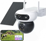 EZVIZ 4MP + 4MP v&auml;litingimustes kasutatav p&auml;ikesevalvekaamera 4G, PTZ topeltobjektiiv, 10 400 mAh aku, autode j&auml;lgimine, v&auml;rviline &ouml;&ouml;n&auml;gemine, isiku/auto tuvastamine, toetab 4G ja WiFi 6, CB90x Dual + 8W p&auml;ikesepaneel.