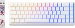 YUNZII MADLIONS MAD68 HE Rapid Trigger Wired Magnetic Mechanical Gaming Keyboard 60% Hall Effect Switches Adjustable Actuation, PBT Keycaps RGB, 8K Polling Rate (White, Magnetic Amber Pro Switch)