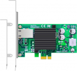 GLOTRENDS ST7225 PoE+ v&otilde;rgukaart AVB/TSN funktsiooniga, Gigabit Ethernet RJ45 LAN port, PCIE 2.1 X1 liides, standard ja madala profiiliga klamber