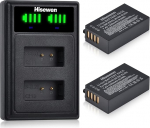 EN-EL20 EN-EL20a aku ja laadija, Hisewen 2 Pack 1220mAh aku Nikon Coolpix P1100, P1000, P950, 1 AW1, 1 J1, 1 J2, 1 J3, 1 S1, 1 V3, DL24-500, Coolpix A kaamera jaoks.