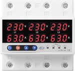 DEWIN digitaalne voltmeeter ampermeetri, 3-faasiline DIN riba voltmeeter ampermeetri pinge kaitse &uuml;le- ja alampinge kaitse voolu piiramise relee kaitse 100A AC220V