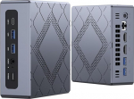 NiPoGi CK10 Mini PC W11 Pro Intel Core i5 12600H (12C/16T, 4.5GHz, 18MB Cache) 32GB DDR4 3200MHz + 512GB M.2 NVMe SSD, Mini arvuti WiFi6/BT5.2/2*HDMI+ 1*VGA Triple 4K UHD Display/Type C/RJ45 Office
