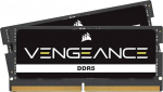 CORSAIR Vengeance SODIMM DDR5 RAM 32GB (2x16GB) 4800MHz CL40-40-40-40-77 1.10V Intel XMP 3.0 lauaarvuti m&auml;lu - must (CMSX32GX5M2A4800C40)