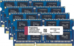 DDR3 / DDR3L 32GB komplekt (8GBx4) S&uuml;learvuti RAM 1600MHz PC3-12800 / PC3L-12800 SODIMM Non-ECC puhverdamata 1.35V / 1.5V 2Rx8 Dual Rank 204 Pin CL11 PC arvuti m&auml;lu uuendamise mooduli m&auml;lukomplekt (sinine)