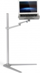 3 in 1 360&ordm; p&ouml;&ouml;rlev k&otilde;rgusreguleeritav s&uuml;learvuti statiiv / iPad Pro 12.9"/iPAD Air /iPAD mini / muu 4'-14' tahvelarvuti ja nutitelefon - voodip&otilde;randale m&otilde;eldud statiiv s&uuml;learvuti jaoks (12-17 tolli) (h&otilde;bedane).