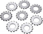 HSS Involute Zahnradschneider-Set, M1-mudel, 20 Grad Druckwinkel, 22 mm ava, 8 St&uuml;ck #1-8 f&uuml;r 12-135+ Z&auml;hne